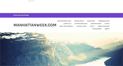 Desktop Screenshot of manhattanweek.com